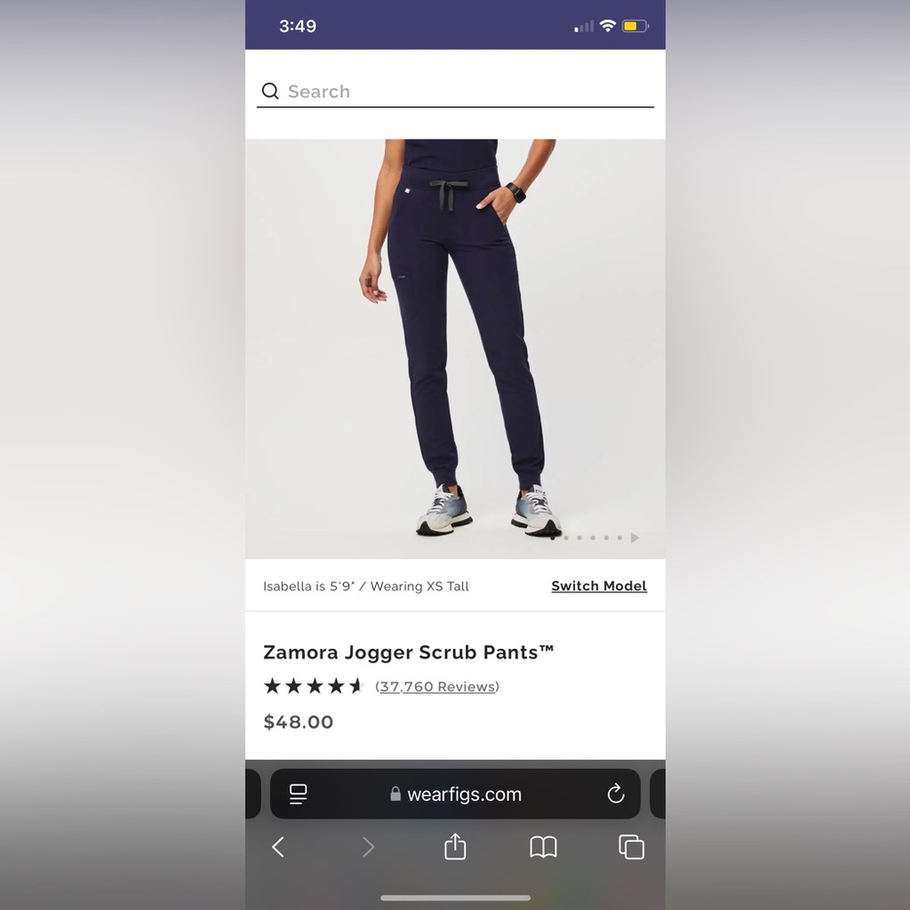 New with tags never been worn Figs Zamora Jogger Scrub Pants™ color purple jam